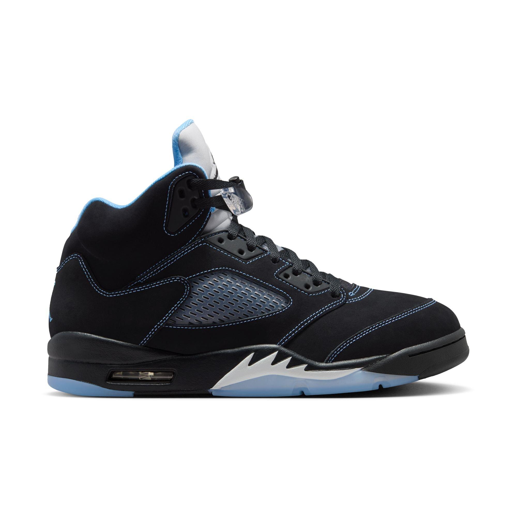 Jordan 5 Retro "Black Carolina" Men's Shoe - BLACK/UNIVERSITY BLUE/WHITE